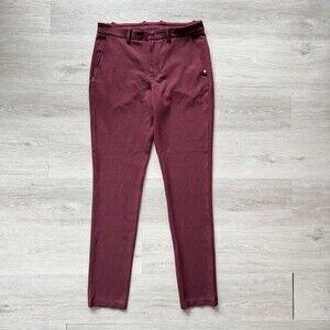 Men's Slim Maroon Chino Pants
